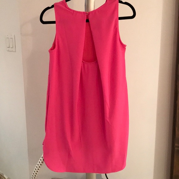 Hot pink high low dress - Picture 3 of 5